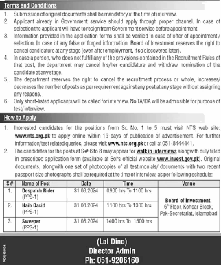 Jobs at Board of Investment 2