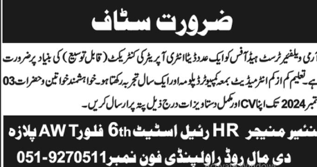 army welfare jobs